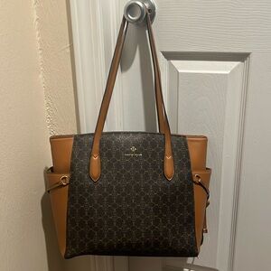 Nanette Lepore Logo Double Handle Shoulder Bag - EUC